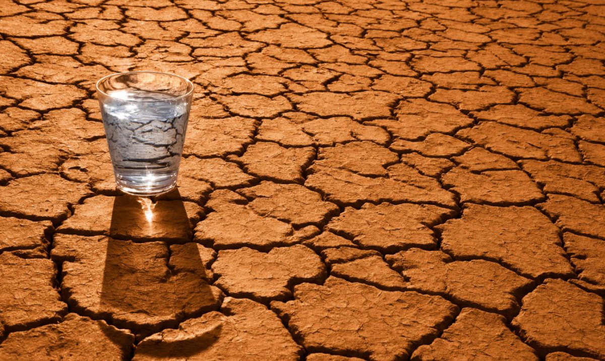 стакан воды в пустыне